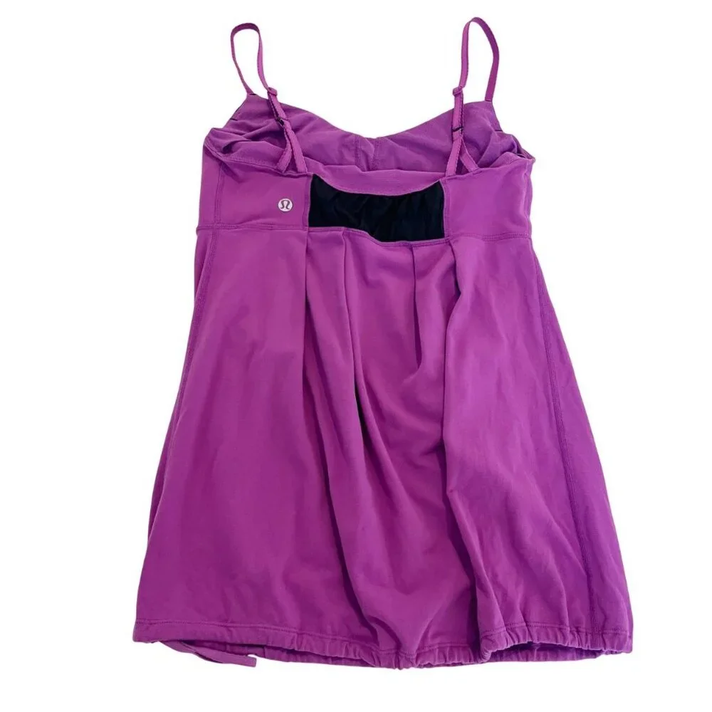 Lululemon Yogi Dance Tank Top Purple‎ Black Babydoll Y2K - Size 6